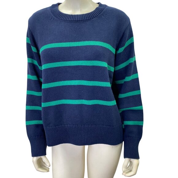 GAP Sweaters - Gap Womens Crew neck Sweater Navy Teal LG NWT